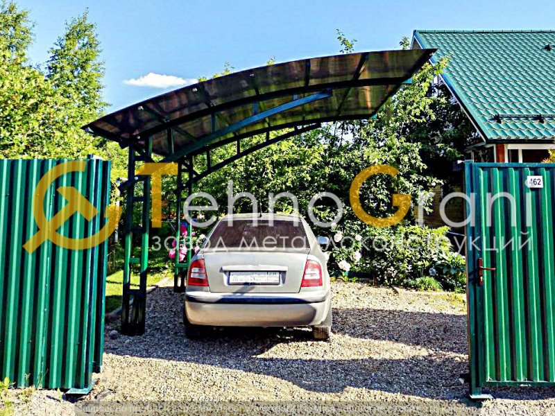 Консольный навес из поликарбоната