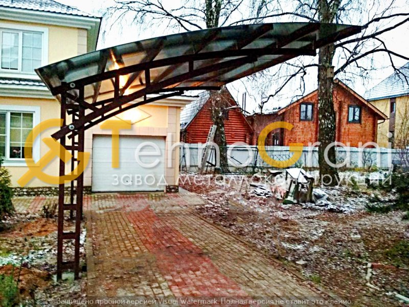 Консольный навес из поликарбоната