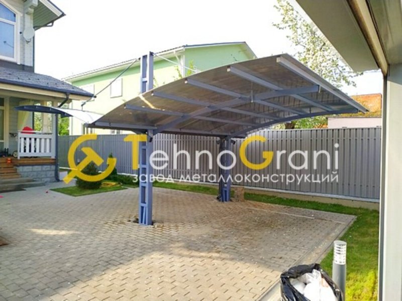 Консольный навес из поликарбоната