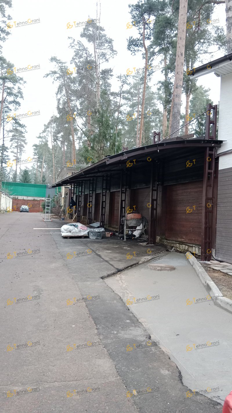 Консольный навес из поликарбоната