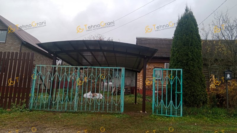 Консольный навес из поликарбоната