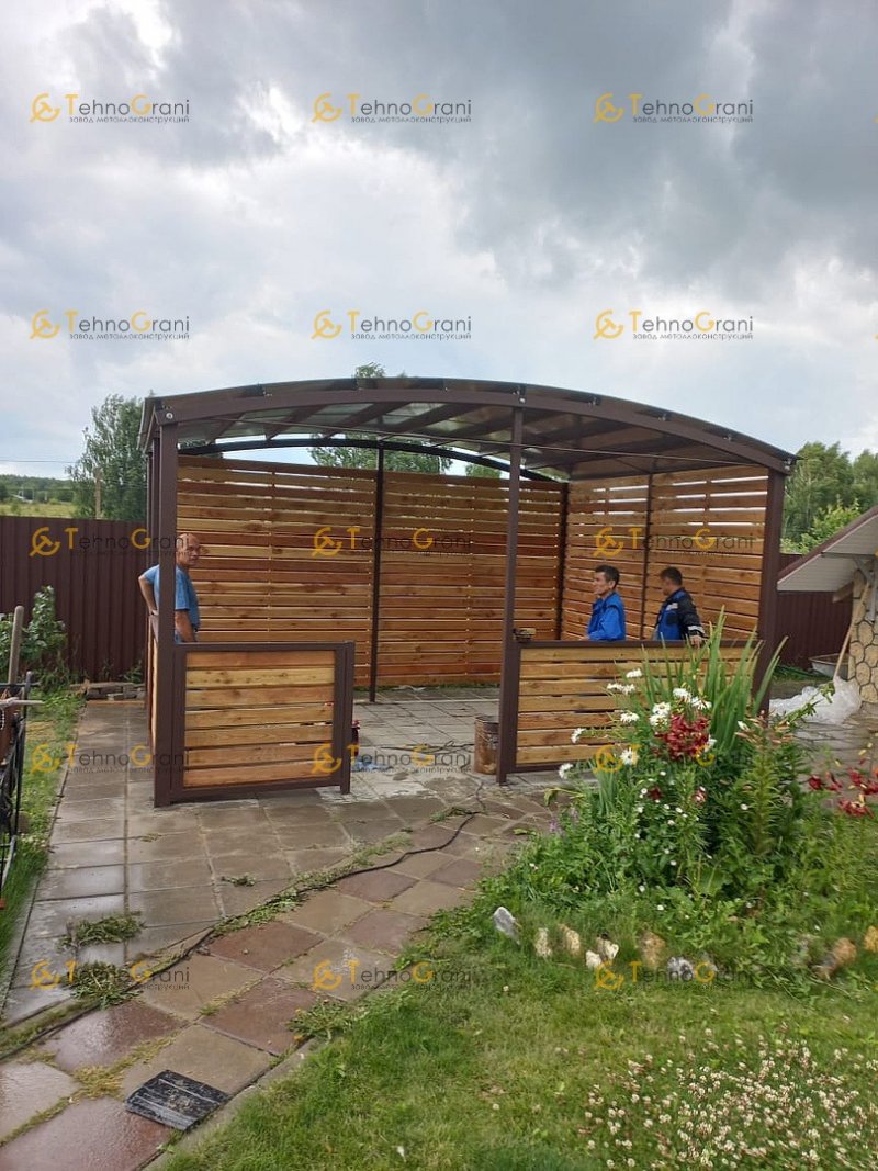 Консольный навес из поликарбоната
