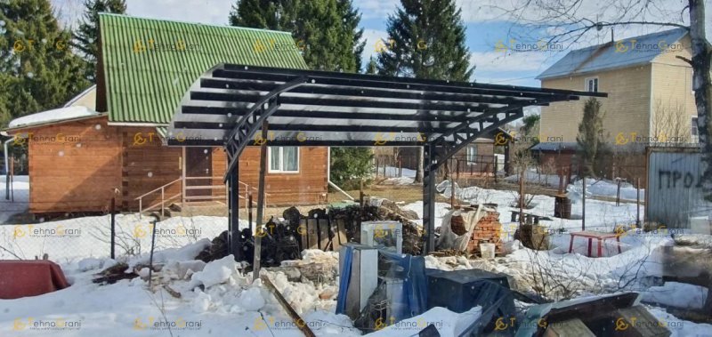 Консольный навес из поликарбоната