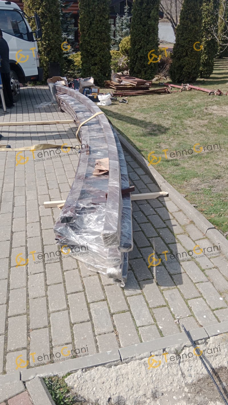 Консольный навес из поликарбоната