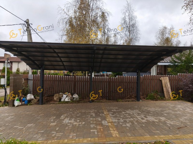 Консольный навес из поликарбоната