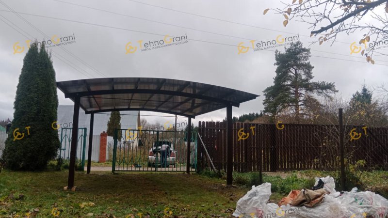 Консольный навес из поликарбоната