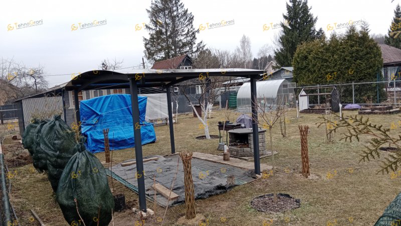 Консольный навес из поликарбоната