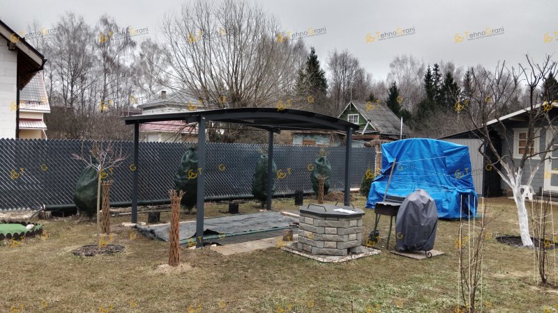Консольный навес из поликарбоната
