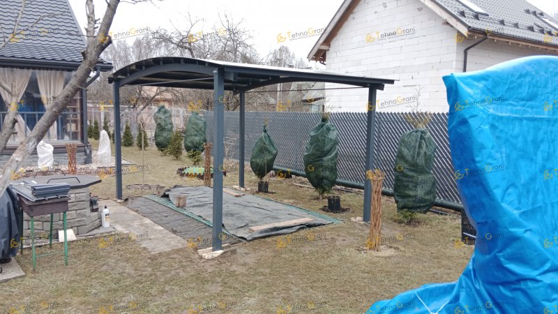 Консольный навес из поликарбоната