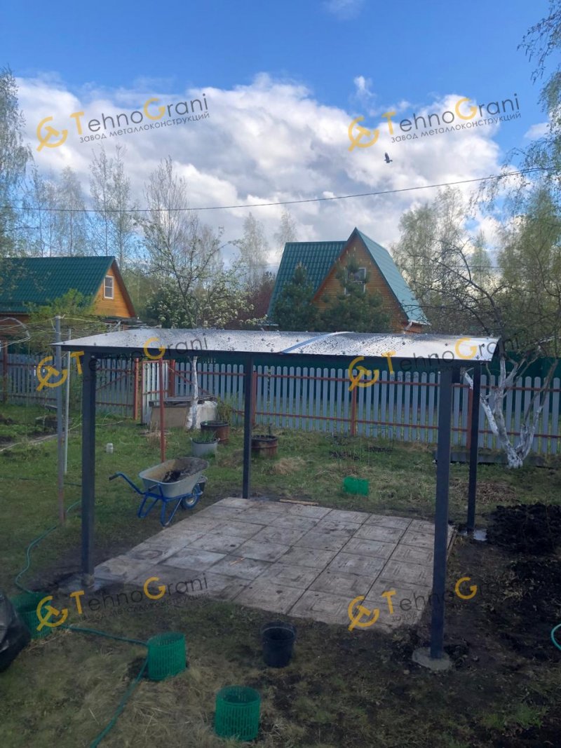 Консольный навес из поликарбоната