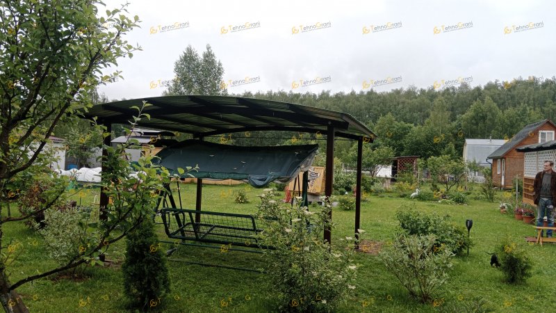 Консольный навес из поликарбоната