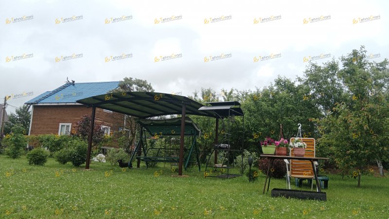 Консольный навес из поликарбоната