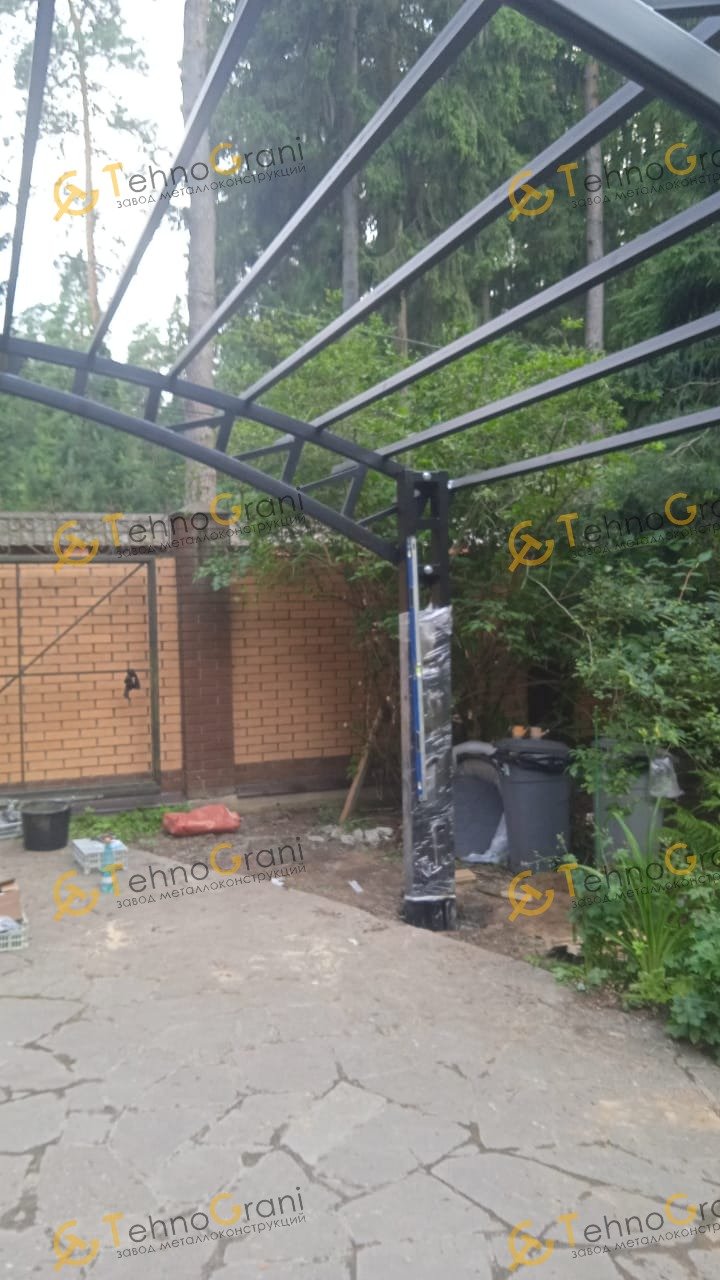 Консольный навес из поликарбоната